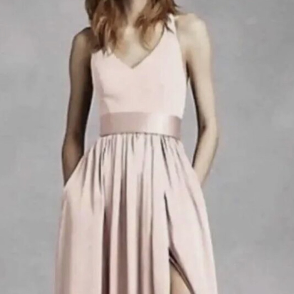 Vera Wang Pink Halter Dress